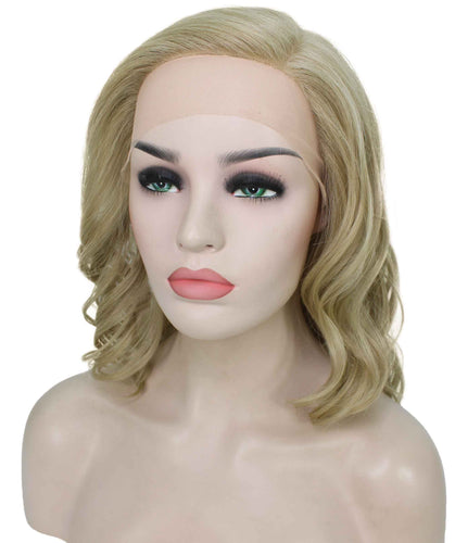 Honey Blonde synthetic swiss lace front wigs