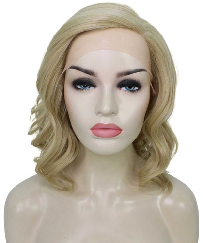 Light Blonde synthetic swiss lace front wigs