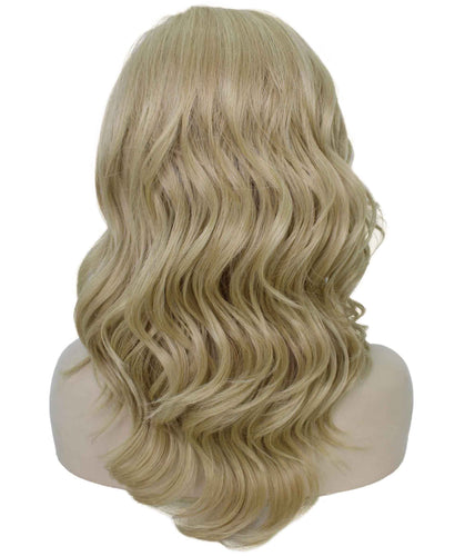 Light Blonde synthetic swiss lace front wigs