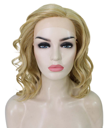 Strawberry Blonde synthetic swiss lace front wigs