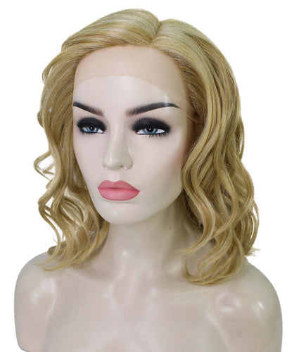 Strawberry Blonde synthetic swiss lace front wigs