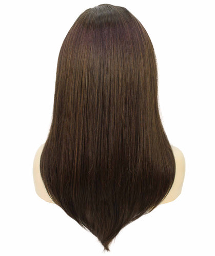 Chestnut Brown swiss lace front wig