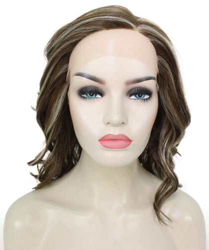 Meril by Still Me | Swiss Lace Front Wig | High Heat-Friendly Synthetic Fiber |  Soft Touch Natural Wavy Bob Wig