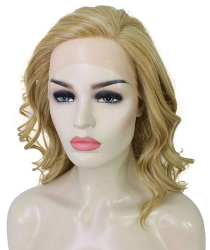 Meril by Still Me | Swiss Lace Front Wig | High Heat-Friendly Synthetic Fiber |  Soft Touch Natural Wavy Bob Wig