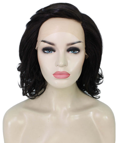 Off Black swiss lace wig