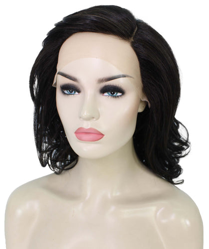 Off Black swiss lace wig