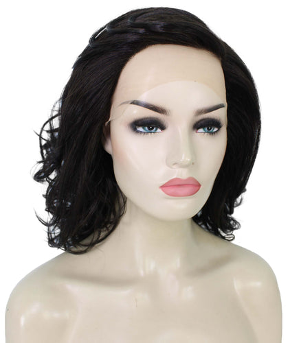 Off Black swiss lace wig