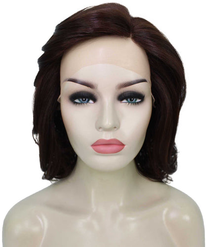 Dark Auburn swiss lace wig