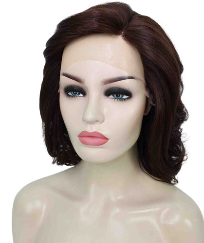 Dark Auburn swiss lace wig