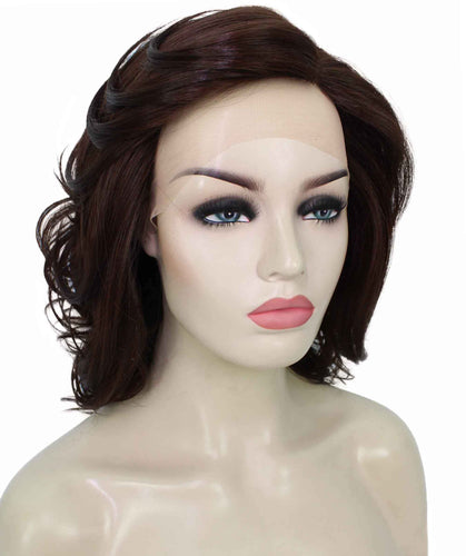 Dark Auburn swiss lace wig