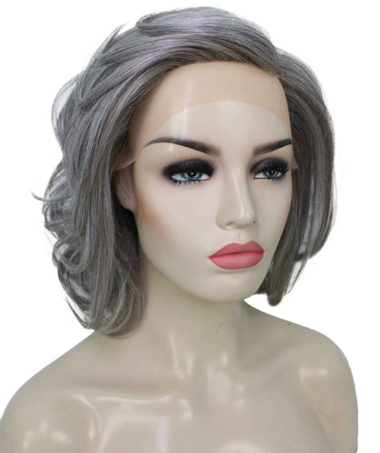 Salt & Pepper Grey swiss lace wig