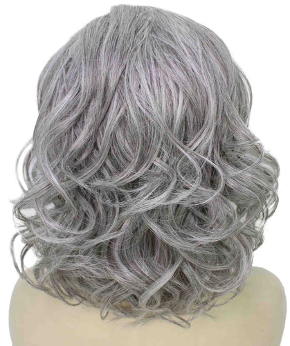 Salt & Pepper Grey swiss lace wig
