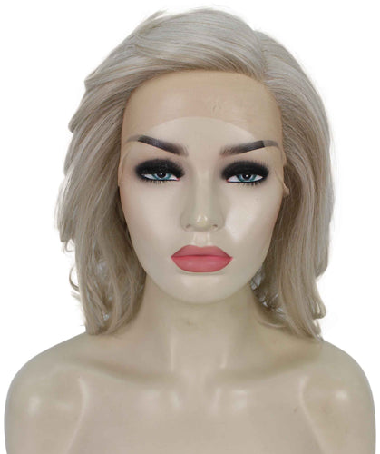 Light Silver Grey swiss lace wig