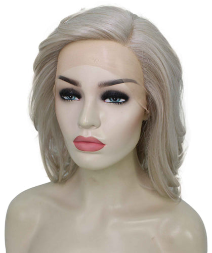 Light Silver Grey swiss lace wig