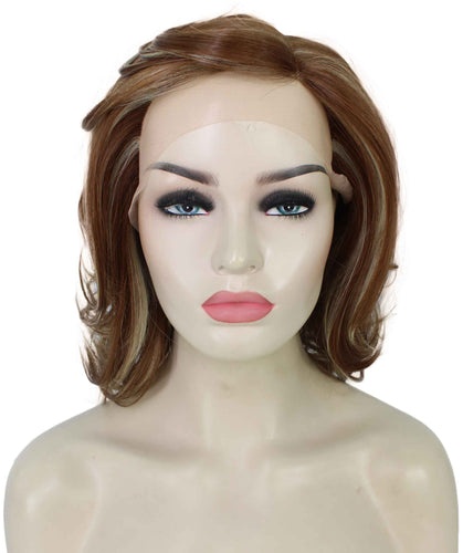 Light Blonde with Blonde Highlight swiss lace wig