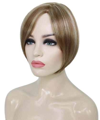 Light Aurburn with Bld Highlight Front liza wig