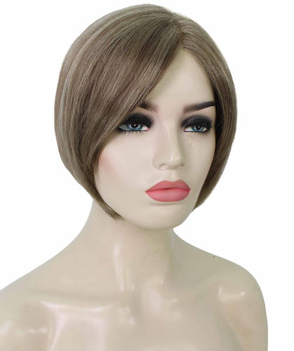 Light Ash Brown with Light Blonde Frost liza wig