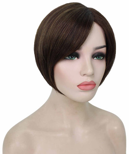 Chestnut Brown with Light Brown Highlight liza wig