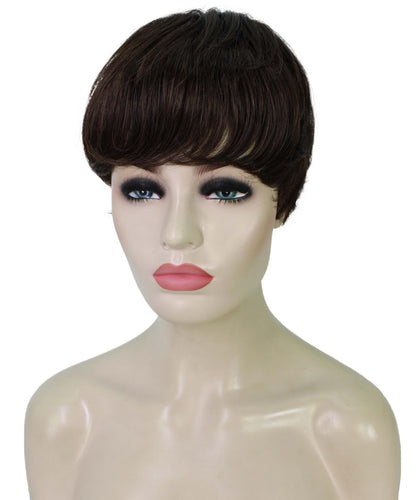 Chestnut Brown monofilament wig