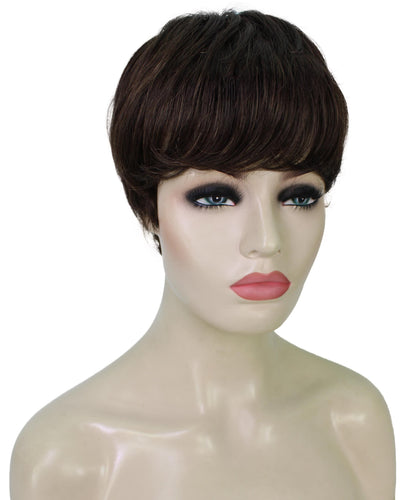 Chestnut Brown monofilament wig