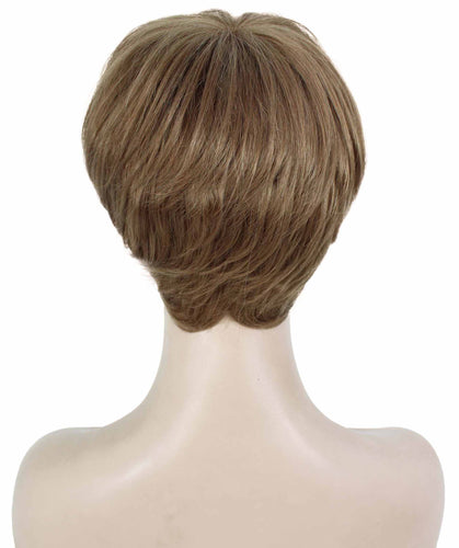 Light Aurburn with Bld Highlight Front monofilament wig