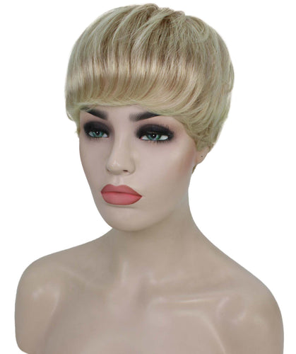 Golden Blonde with 613 Plantinum Tips monofilament wig