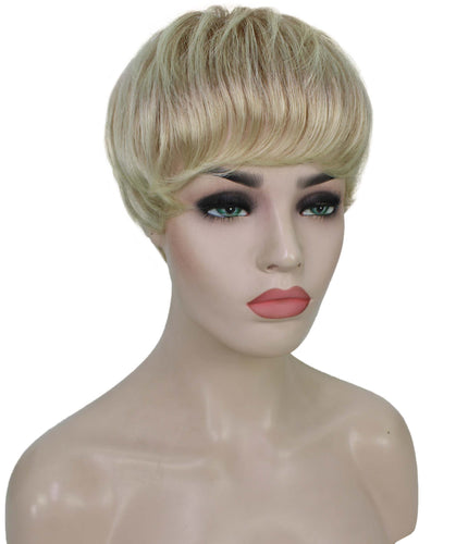 Golden Blonde with 613 Plantinum Tips monofilament wig
