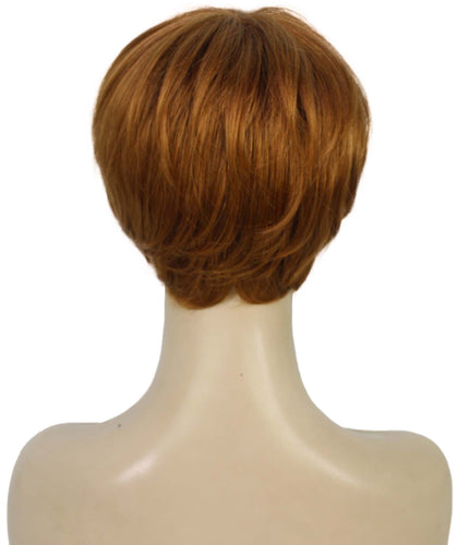 Medium Auburn with Light Aurburn Tips monofilament wig