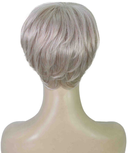 Light Silver Grey monofilament wig