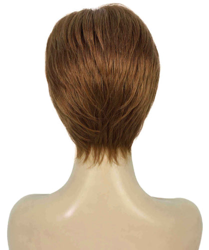 Light Aurburn with Bld Highlight Front short pixie cut wigs