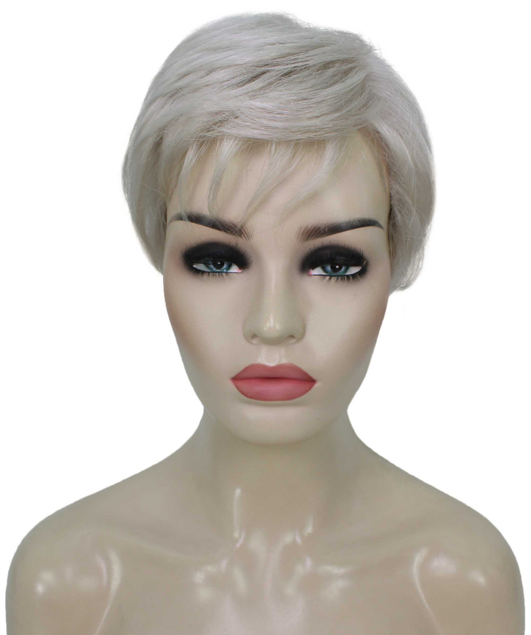 Silver Grey short pixie cut wigs