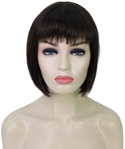 Dark Brown bob wigs for women