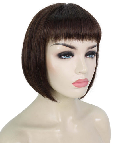 Chestnut Brown bob wigs for women