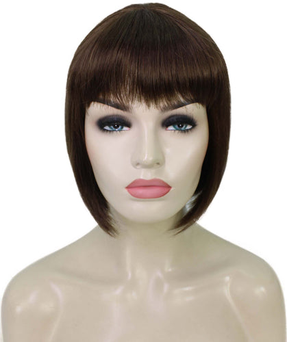 Medium Brown bob wigs for women