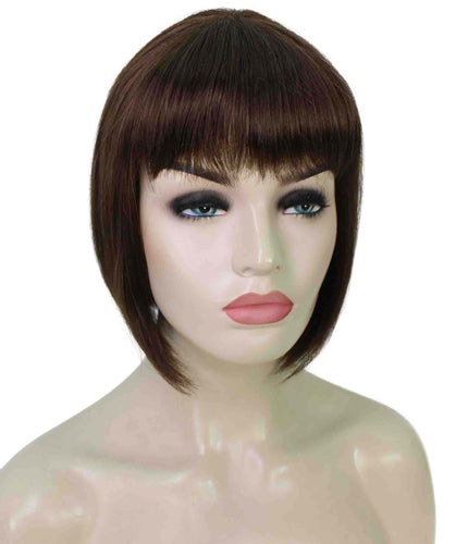 Medium Brown bob wigs for women