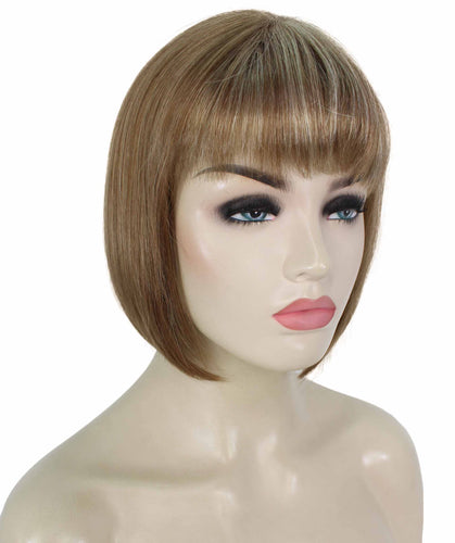  Light Aurburn with Bld Highlight Front bob wigs for women