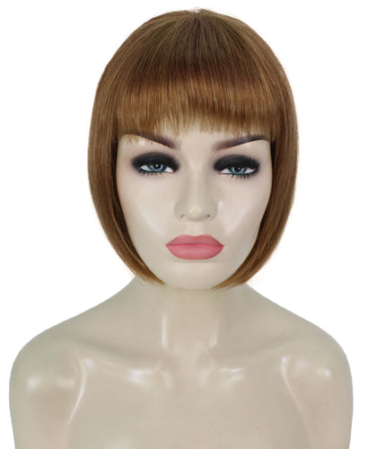 Medium Auburn with Light Aurburn Tips bob wigs for women