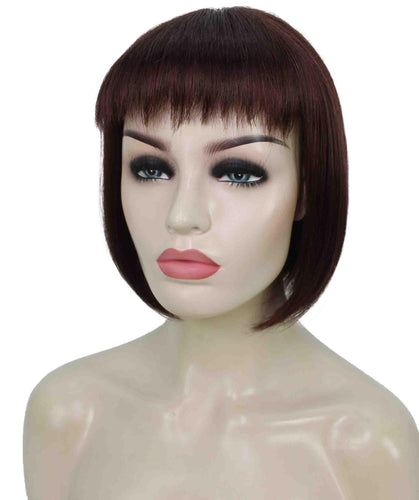 Dark Auburn bob wigs for women