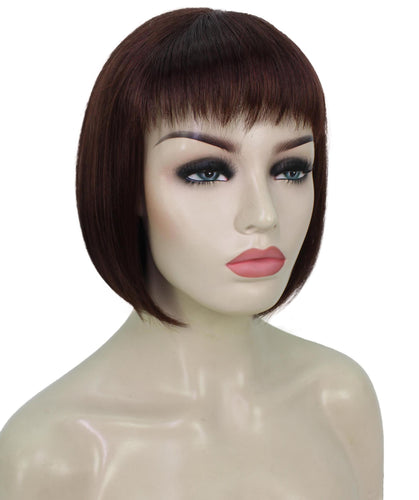 Dark Auburn bob wigs for women