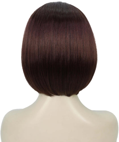 Dark Auburn bob wigs for women