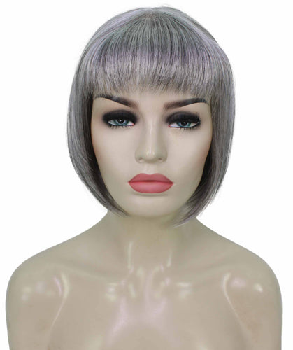 Salt & Pepper Grey bob wigs for women