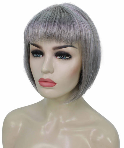 Salt & Pepper Grey bob wigs for women