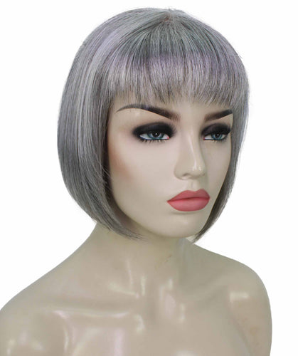 Salt & Pepper Grey bob wigs for women