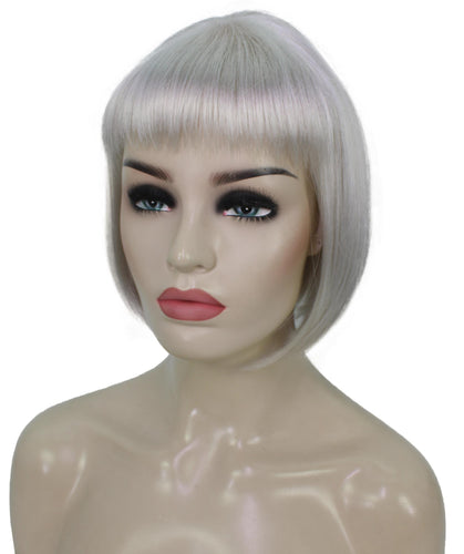 Silver Grey bob wigs for women