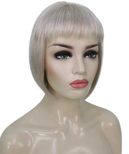 Light Silver Grey bob wigs for women