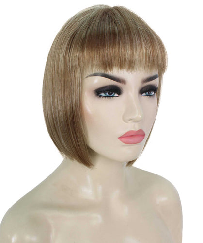 Light Blonde with Blonde Highlight bob wigs for women