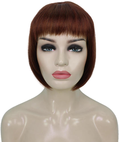 Bright Auburn mixed with Dark Auburn bob wigs for women