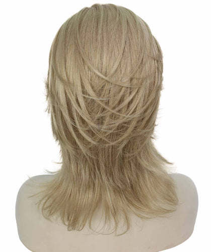 Honey Blonde short shaggy wigs