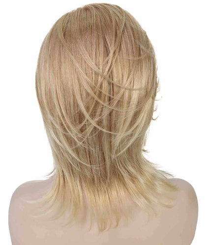 Golden Blonde with 613 Plantinum Tips short shaggy wigs