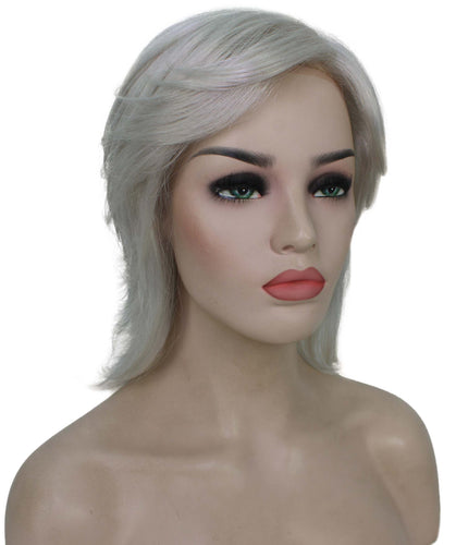 Silver Grey short shaggy wigs